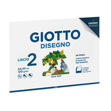 Carica l'immagine nel visualizzatore di Gallery, Giotto Disegno 2, Album da 20 fogli carta bianca per disegno scolastico, 24x33 cm, LISCIO