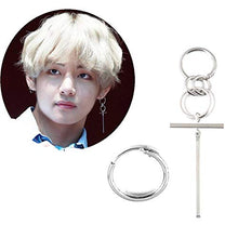 Carica l&#39;immagine nel visualizzatore di Gallery, PPX 6 Pezzi Orecchini Coreani a Catena Lunga, Kpop Bangtan Boy Album Jimin...