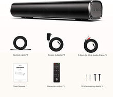 Carica l&#39;immagine nel visualizzatore di Gallery, BOMAKER Tapio I Mini Soundbar Bluetooth 5.0 Wireless, 16&#39;&#39; con Grigio argento