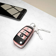 Carica l'immagine nel visualizzatore di Gallery, kwmobile Cover Copri-Chiave Compatibile nero brillante / oro rosa