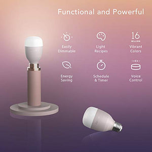 Nooie Lampadina Smart LED E27,Compatibile con Alexa Google Assistant,10W RGB... - Ilgrandebazar