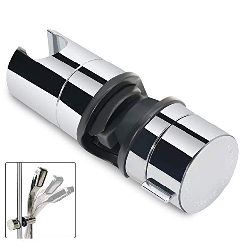 Joyoldelf 18-25 mm ABS Regolabile Ricambio Staffa Supporto Doccia per Argento
