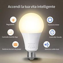 Carica l&#39;immagine nel visualizzatore di Gallery, Lampadina Intelligente Anoopsyche Smart WiFi E27 9W 2 pack