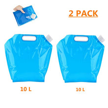 Carica l'immagine nel visualizzatore di Gallery, Tanica Acqua 2PCS Pieghevole sacchetto Campeggio Serbatoio Contenitore Acqua...