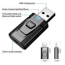 Carica l&#39;immagine nel visualizzatore di Gallery, Aigoss Adattatore Bluetooth USB 2 in 1 Trasmettitore e Ricevitore, Bluetooth...