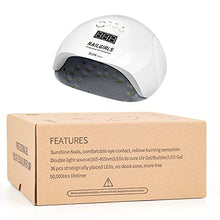 Carica l&#39;immagine nel visualizzatore di Gallery, Nailgirls Lampade UV Per Unghie, 150W Portatile Asciuga Smalto Fornetto per Manicure/Pedicure,Sensore Di Avvio Automatico LED UV,4 Modalità Timer,Display LCD
