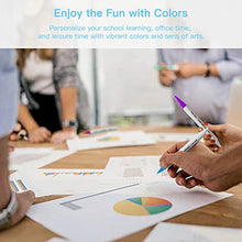 Carica l'immagine nel visualizzatore di Gallery, HebyTinco 72 Colori Pennarelli a Doppia Punta, Acquarelli con...