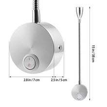 Carica l&#39;immagine nel visualizzatore di Gallery, ROSENICE 360 gradi flessibile muro di LED luce lettura lampada da... - Ilgrandebazar