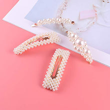 Carica l&#39;immagine nel visualizzatore di Gallery, Lurrose, fermagli per capelli con perle, modello semplice e alla moda,... - Ilgrandebazar