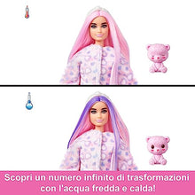 Carica l'immagine nel visualizzatore di Gallery, Barbie - Barbie Cutie Reveal Serie Pigiamini, bambola con costume da orsacchiotto di peluche, t-shirt Love, accessori e 10 sorprese cambia colore, giocattolo per bambini, 3+ anni, HKR04