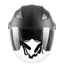 Carica l&#39;immagine nel visualizzatore di Gallery, Westt Jet · Casco Moto Nero Opaco Doppia Visiera M (57-58cm), - Ilgrandebazar