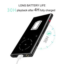 Carica l&#39;immagine nel visualizzatore di Gallery, Walkercam MP-7 8GB Bluetooth 4.1 Lettore MP3 con Pulsante a Nero02