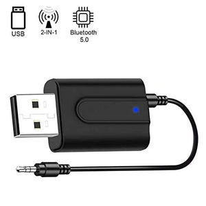GNNMOY Adattatore Bluetooth USB, USB Trasmettitore Ricevitore type2