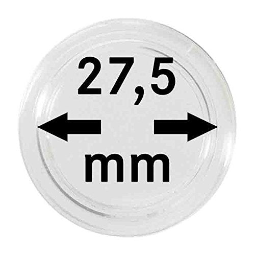 Capsule per monete 27,5 mm (10 pezzi) [Lindner 2250275], Polistirene qualità... - Ilgrandebazar