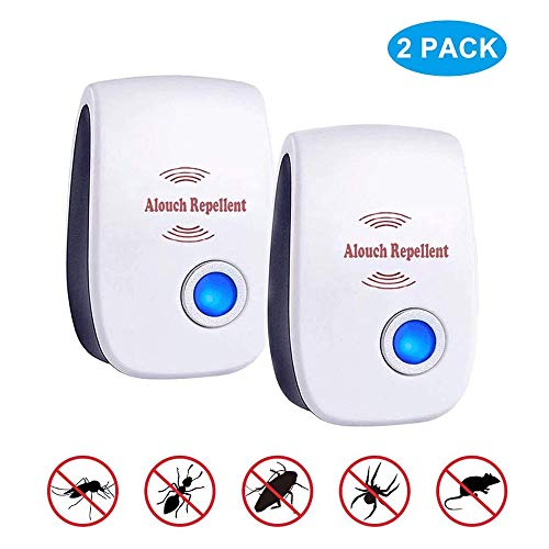 ALOhaLi Repellente Ultrasuoni, 2020 per Zanzare,Topi, formiche, 2 pack