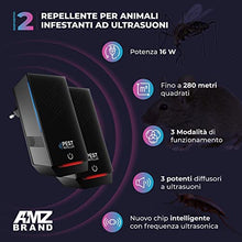 Carica l'immagine nel visualizzatore di Gallery, Repellente per Animali Infestanti ad Ultrasuoni - Pacco da 2, Repellente per Topi, 3 Modalità, Dispositivo Anti Parassiti Ampio Raggio, Contro Topi, Ratti, Zanzare, Scarafaggi, Falene
