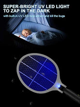 Carica l&#39;immagine nel visualizzatore di Gallery, Myguru Racchetta Zanzare Elettrica Pieghevole, 4000V Swatter Elettrico USB...
