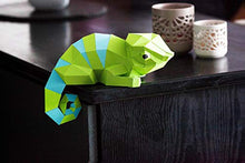Carica l&#39;immagine nel visualizzatore di Gallery, Kit camaleonte NUOVO PUZZLE 3D MODERNO di assemblarsi per la decorazione... - Ilgrandebazar