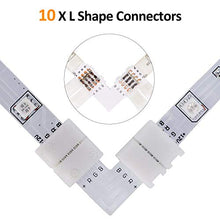 Carica l&#39;immagine nel visualizzatore di Gallery, REDTRON Connettore Striscia LED,10mm RGB il connettore LED include 10x L...