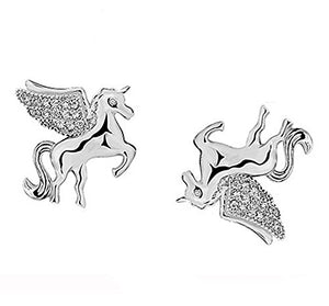 findout F1835 - Orecchini a Perno a Forma di Unicorno, in Argento Sterling... - Ilgrandebazar