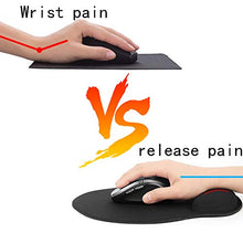 Carica l'immagine nel visualizzatore di Gallery, aovowog Tappetino Mouse con Poggiapolsi al Gel, Pad Ergonomico Base in...