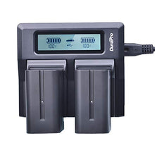Carica l&#39;immagine nel visualizzatore di Gallery, DuraPro - Caricabatterie super rapido con doppio display LCD, per batterie...