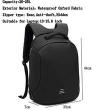 Carica l&#39;immagine nel visualizzatore di Gallery, Antifurto Zaino Porta PC Sicurezza Laptop da 15.6 Pollici, Nero-3455a