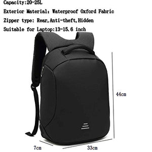 Antifurto Zaino Porta PC Sicurezza Laptop da 15.6 Pollici, Nero-3455a