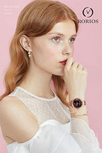 Carica l&#39;immagine nel visualizzatore di Gallery, RORIOS Fashion Donna Shining Cielo Stellato Dial Orologi da Polso Band Oro A - Ilgrandebazar