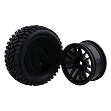 Carica l'immagine nel visualizzatore di Gallery, BQLZR RC 1:10 Wheel Rim Rubber Tyre Tires for Off-Road Vehicle Black Pack of... - Ilgrandebazar