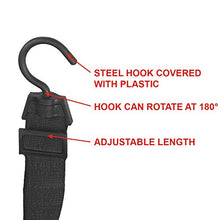 Carica l'immagine nel visualizzatore di Gallery, Master Lock 3245EURDAT Cinghia Elastica con Ganci Cavo Gancio Rotante 180°...