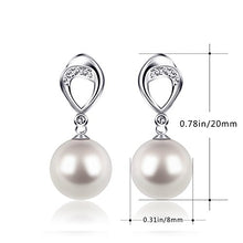 Carica l&#39;immagine nel visualizzatore di Gallery, Perla Orecchini Argento 925 D.Perlla Donne D&#39;acqua Dolce Coltivate a... - Ilgrandebazar