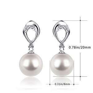 Perla Orecchini Argento 925 D.Perlla Donne D'acqua Dolce Coltivate a... - Ilgrandebazar