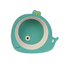 Carica l&#39;immagine nel visualizzatore di Gallery, BIOZOYG Set da Cucina in bambù per Bambini 5 Pezzi Motivo: Balena I