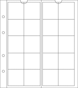 5 Numismatic Prophila Kobra Coin Sheets, 20 Pockets up to 34 mm Ø, e.g. 5... - Ilgrandebazar