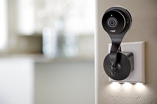Supporto Nest Cam con presa CA a parete; Sostegno a parete per EU Nero - Ilgrandebazar