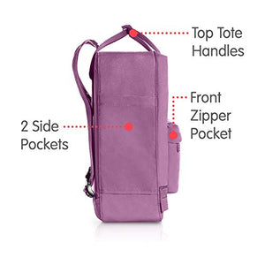FJÄLLRÄVEN Kånken - Zaino Unisex, 38 x 38 x 27 x 13 cm, 16 L, Viola (Orchid)