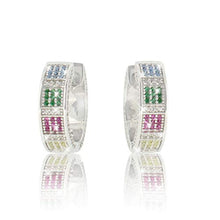 Carica l&#39;immagine nel visualizzatore di Gallery, PAVEL&#39;S Orecchini da donna colorati RAINBOW ARCOBALENO hoops realizzati in... - Ilgrandebazar