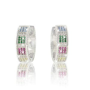 PAVEL'S Orecchini da donna colorati RAINBOW ARCOBALENO hoops realizzati in... - Ilgrandebazar