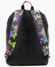 Carica l&#39;immagine nel visualizzatore di Gallery, Seven Zaino Scuola Extra Fit, Nero Fantasia, Iridescent, Zaino Doppio Scomparto Super Capiente Con Maxi Tasca Frontale Con Organizer Per Piccoli Accessori, Scuola &amp; Tempo libero, Bambine e Ragazze