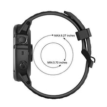 Carica l&#39;immagine nel visualizzatore di Gallery, SUPORE Garmin Fenix 3 Cinturino, Silicone Morbido di Ricambio Cinturino nero - Ilgrandebazar