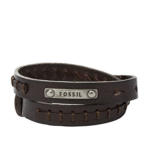 Fossil Bracciale da Uomo in Pelle/Ottone - Ilgrandebazar
