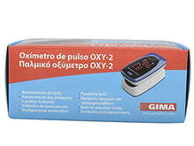 Carica l&#39;immagine nel visualizzatore di Gallery, Gima SATURIMETRO OXY-2, Pulsoximetro da Dito, Portatile, Professionale, Rileva Saturazione e Battito, 2 Pile AAA incluse, Allarmi Visivi e Acustici, Display LED, Lingue GB, FR, IT, ES, PT