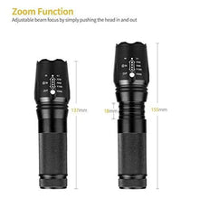 Carica l&#39;immagine nel visualizzatore di Gallery, Torce Elettriche Portatili,Super Luminoso-2000LM BINKE Torcia CREE LED Nero - Ilgrandebazar