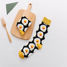Carica l'immagine nel visualizzatore di Gallery, JAMILA Calze Donna Divertenti e Originali in Cotone, Calzini Simpatici in Varie Fantasie Tg Unica EU 36-42 (4 Pack-Pranzo)