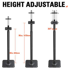 Carica l&#39;immagine nel visualizzatore di Gallery, Eono By Amazon - Supporti Casse Acustiche Altezza Regolabile, Altoparlanti...