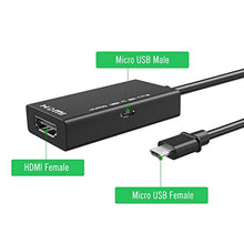 Carica l&#39;immagine nel visualizzatore di Gallery, Convertitore Micro USB a HDMI, Adattatore Cavo da MHL a HDMI con Uscita Nero - Ilgrandebazar