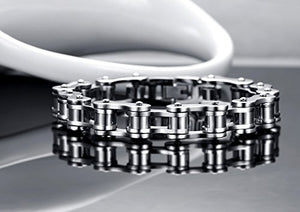 SAGA GIOIELLI BRACCIALE UOMO CATENA MOTOCICLISTA MOTO
