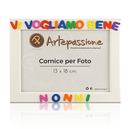 Cornici per foto in legno con la scritta Vi Vogliamo Bene Nonni, da... - Ilgrandebazar