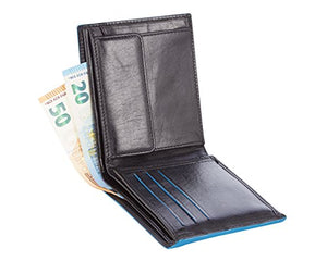Visconti portafoglio da uomo a piegatura tripla"Alps" con Nero (Black)